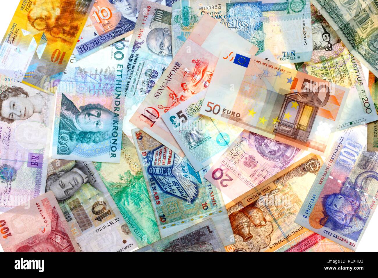 World Currency Banknotes High Resolution Stock Photography and Images