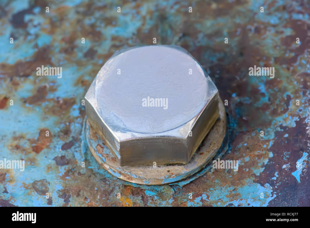 The big bolts or big nuts and screws on construction Stock Photo Alamy