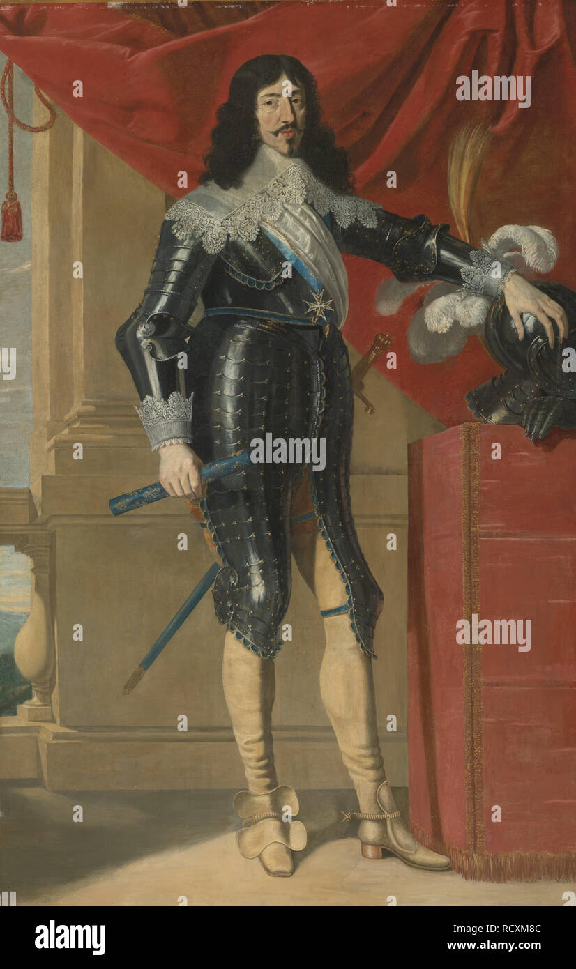 Portrait of Louis XIII of France (1601-1643). Museum: PRIVATE COLLECTION. Author: CHAMPAIGNE, PHILIPPE DE. Stock Photo
