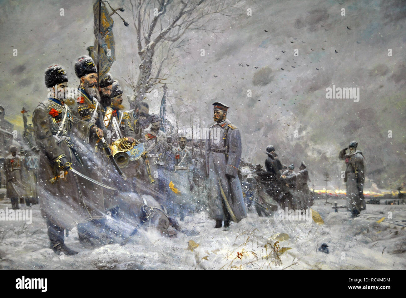 Farewell to the Guards. Museum: PRIVATE COLLECTION. Author: Ryzhenko, Pavel Viktorovich. Stock Photo