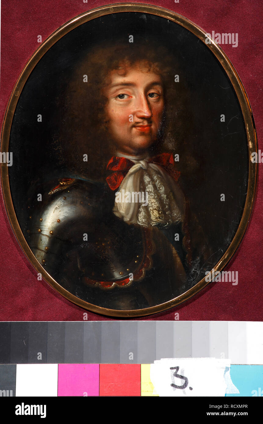 Louis XIV, King of France (1638-1715). Museum: PRIVATE COLLECTION. Author: BERNARD, SAMUEL. Stock Photo