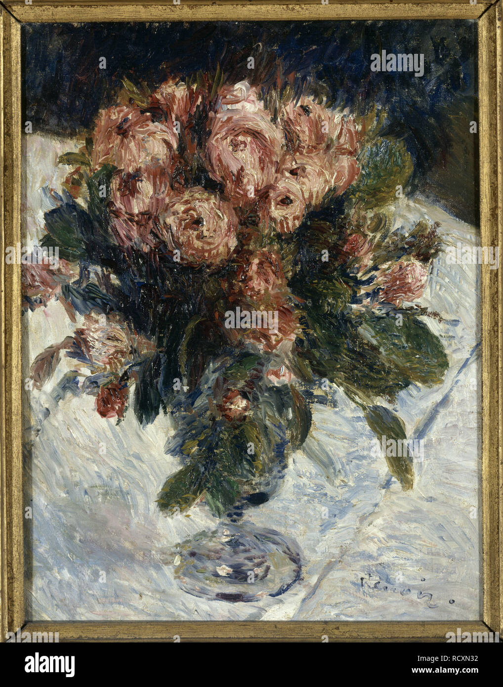 Moss Roses Museum Musee D Orsay Paris Author Renoir Pierre Auguste Stock Photo Alamy