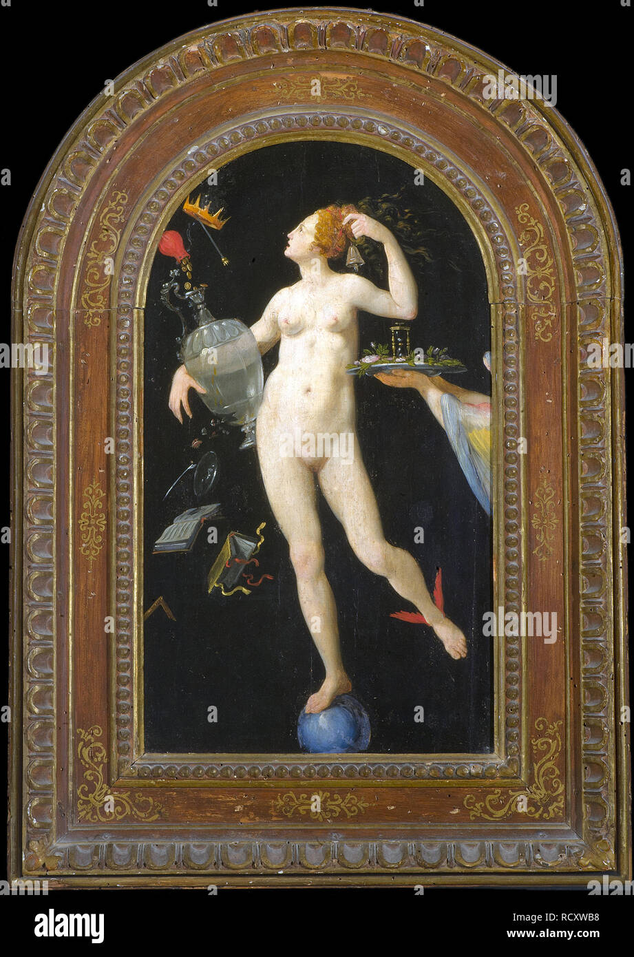 Fortune. Museum: Galleria degli Uffizi, Florence. Author: LIGOZZI, JACOPO. Stock Photo