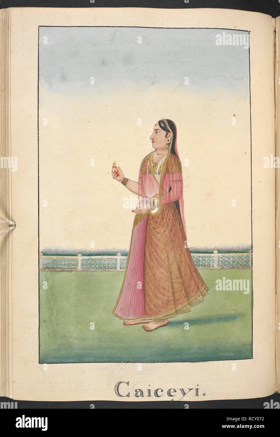 Kaikeyi, wife of King Dasaratha and mother of Bharata. Inscribed â