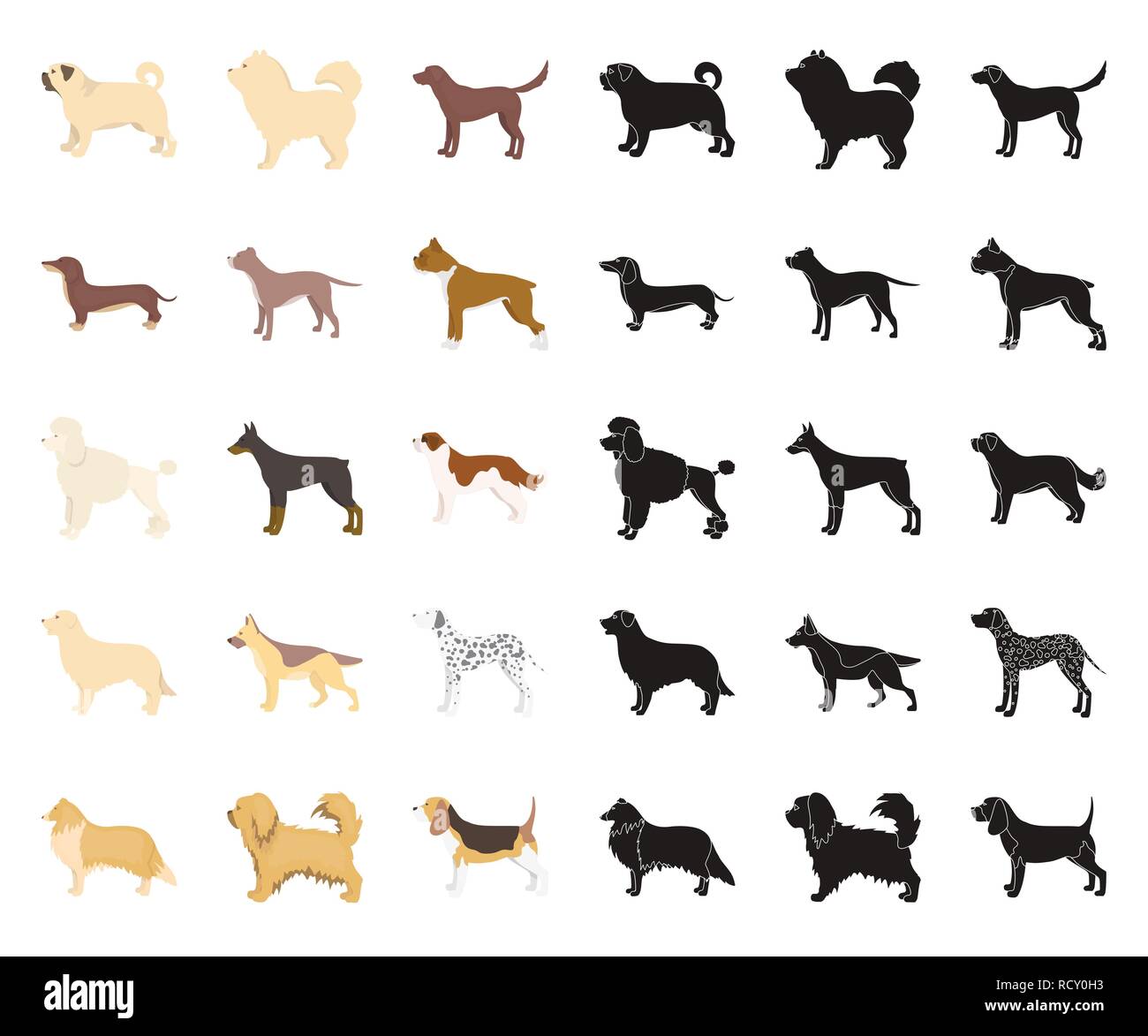 animal,beagle,bernard,boxer,breed,breeding,breeds,bull,care,carnivorous,cartoon,black,chao-chao,collection,collie,concept,dachshund,dalmatian,decorative,design,different,doberman,dog,element,eps,face,gray,hair,icon,illustration,isolated,labrador,logo,mammal,mittelschnauzer,official,paw,pet,pikines,pit,poodle,pug,retriever,set,shepherd,sign,symbol,vector,web,white Vector Vectors , Stock Vector