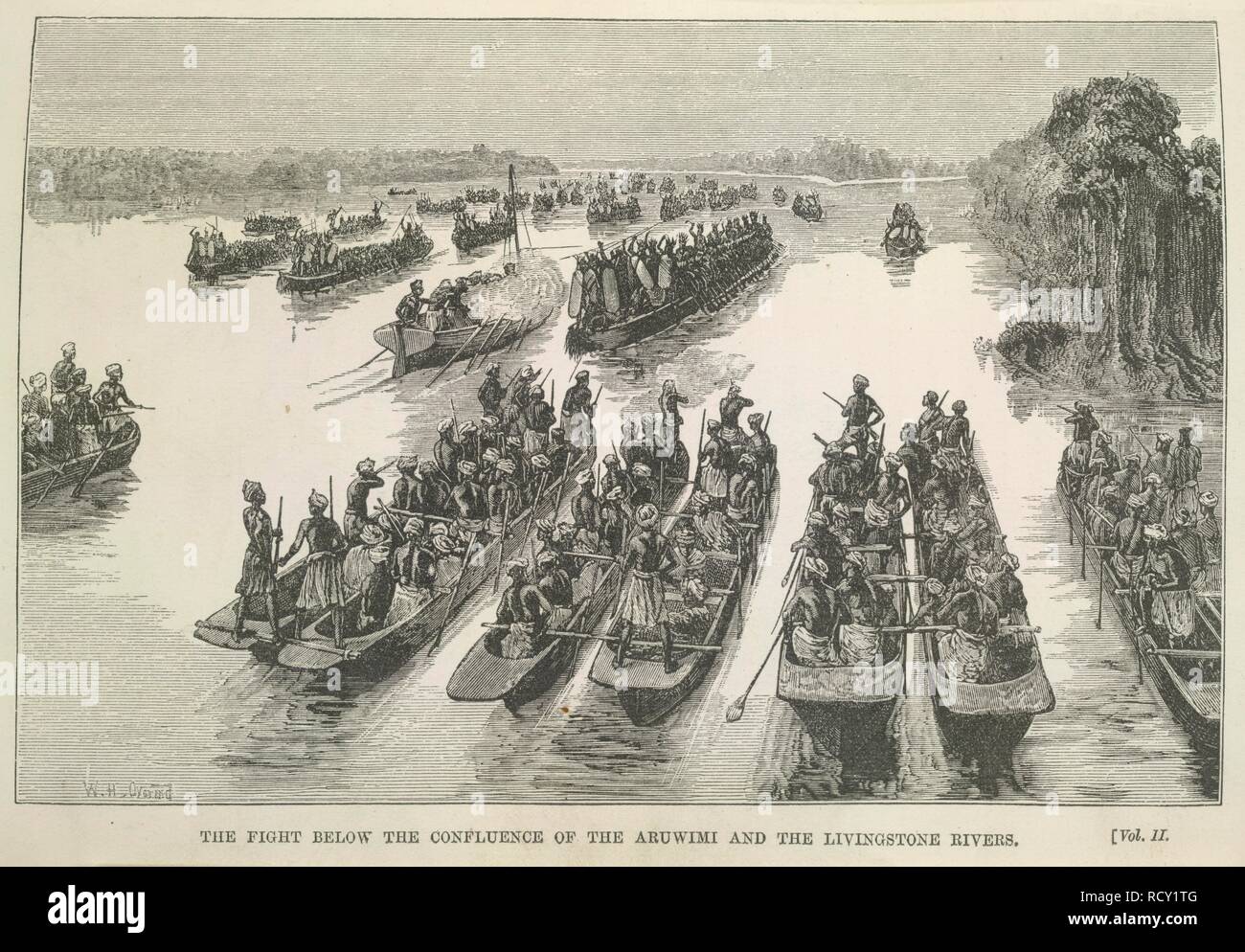 Boats on the Aruwimi and Livingstone rivers. Through the Dark Continent