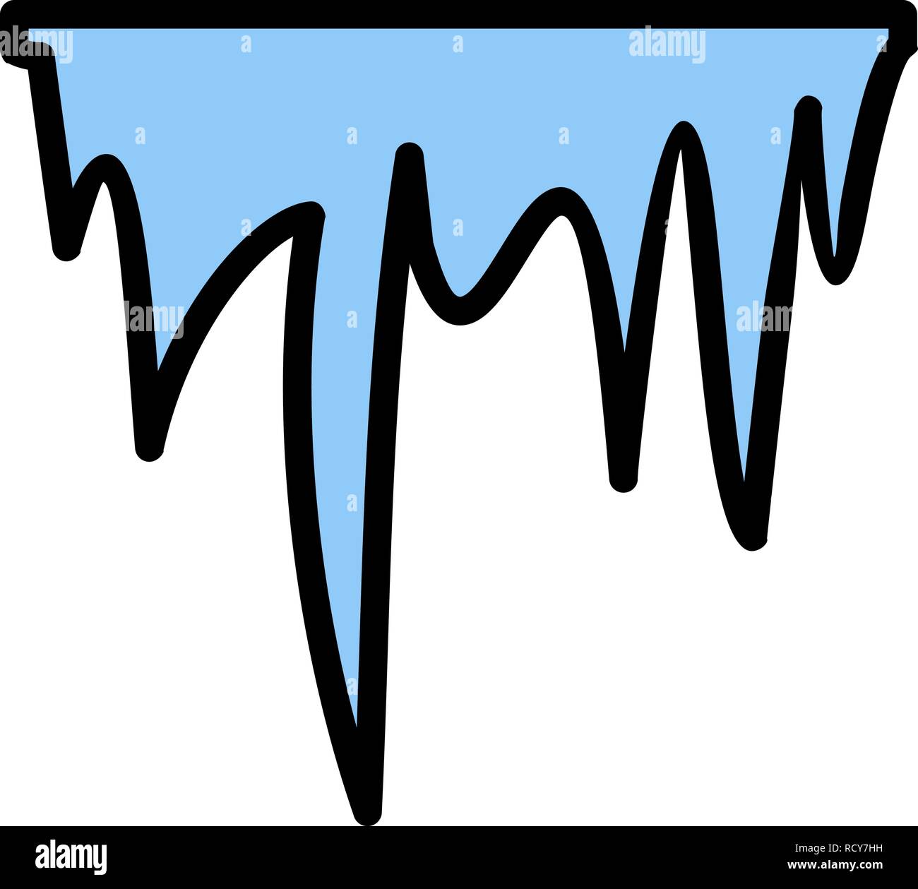 Icicle Vector Icon For Personal And Commercial Use............. Stock Vector
