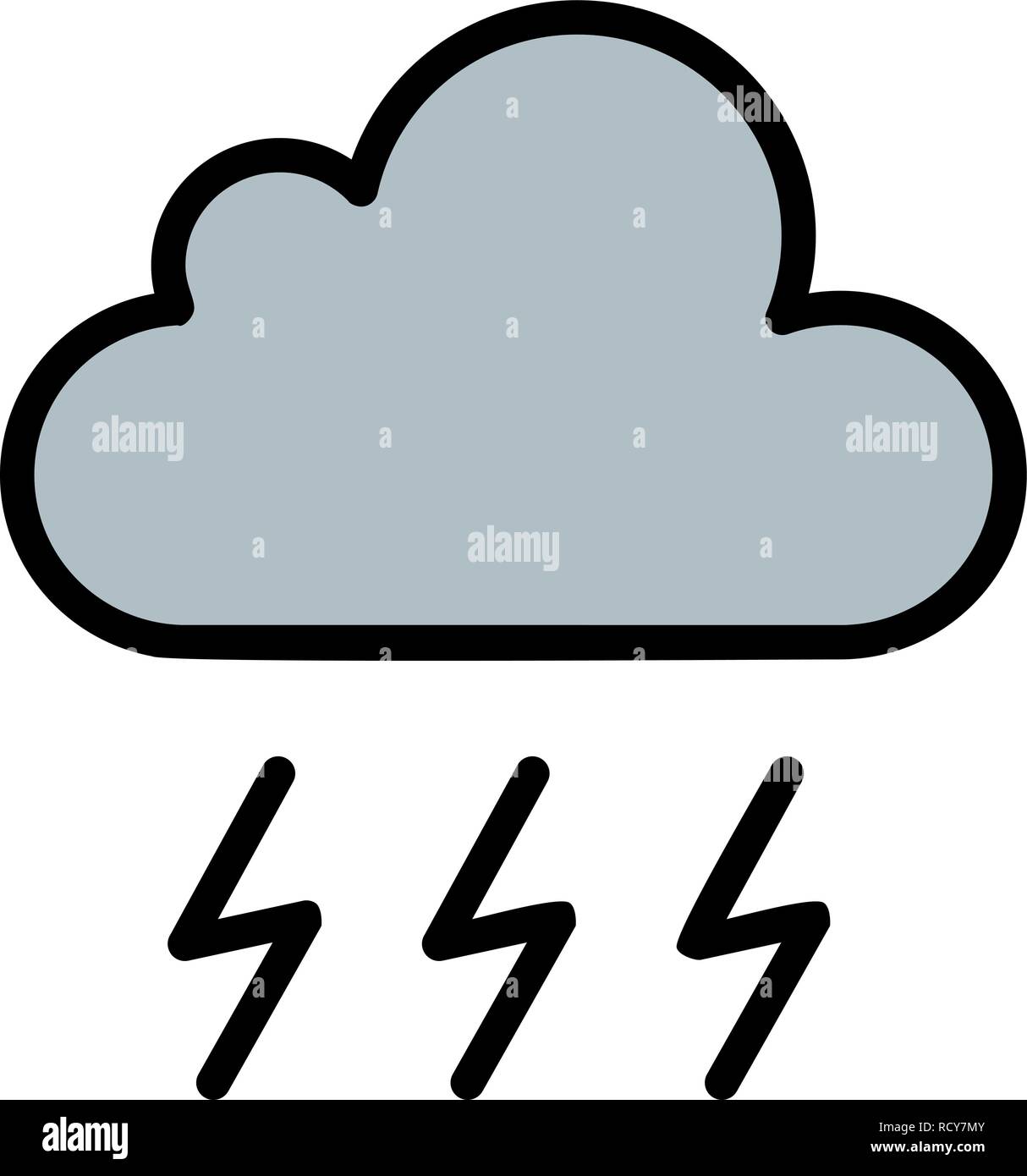 Storm Vector Icon For Personal And Commercial Use............. Stock Vector
