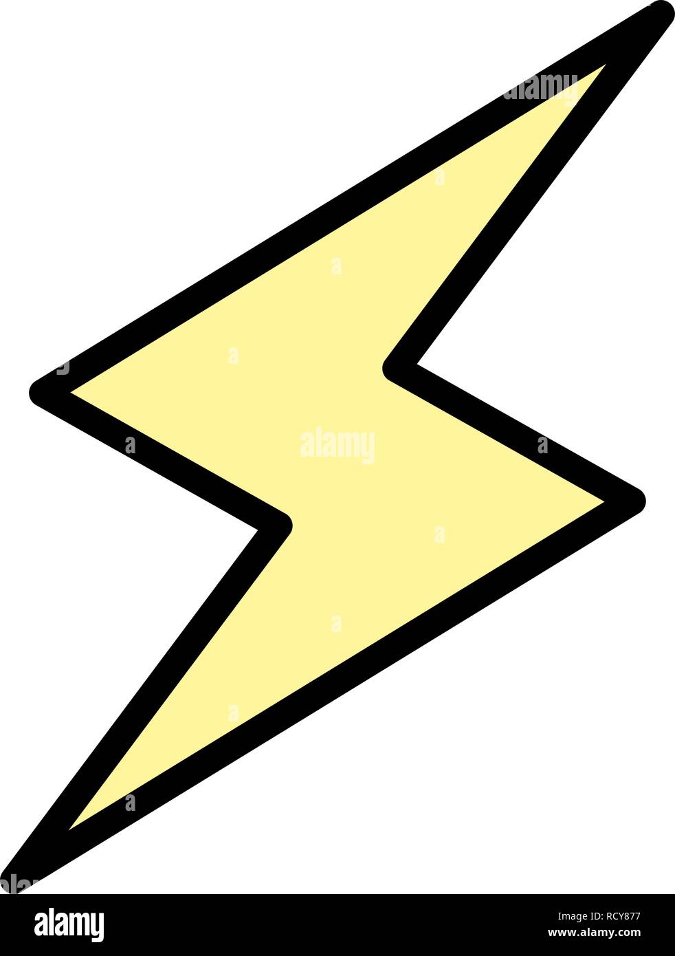 Lightning Button Vector Icon For Personal And Commercial Use............. Stock Vector