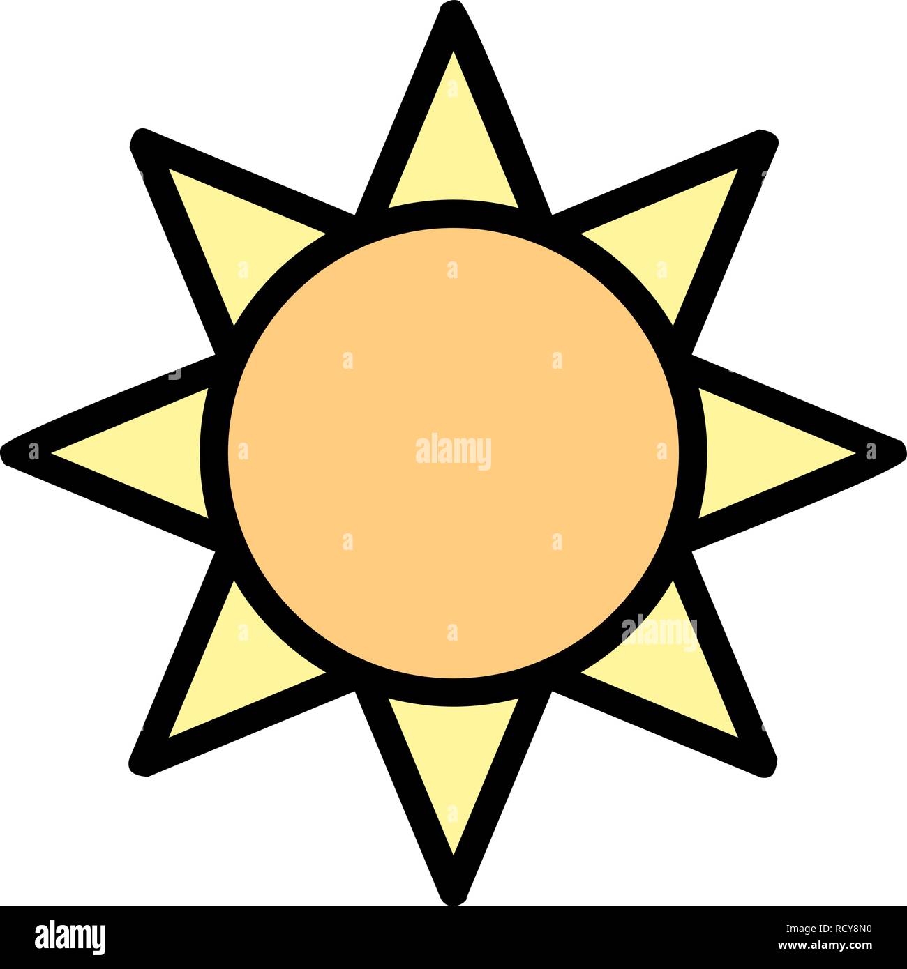 Brightness Vector Icon For Personal And Commercial Use............. Stock Vector