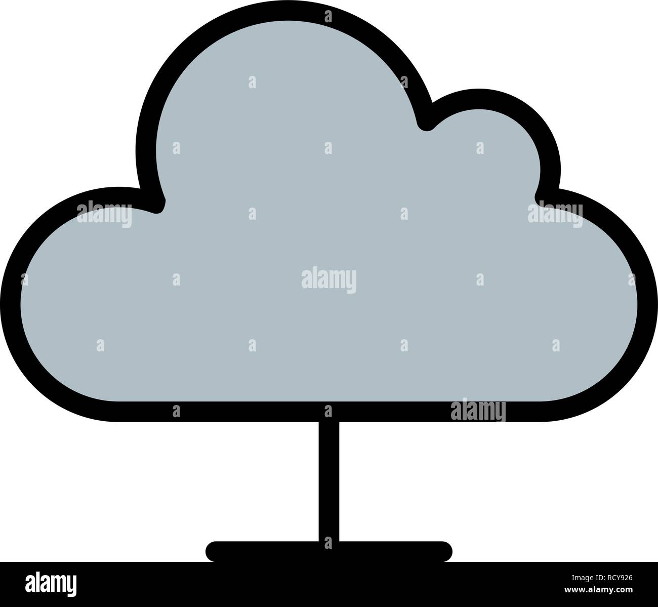 Cloud Computing Vector Icon For Personal And Commercial Use............. Stock Vector