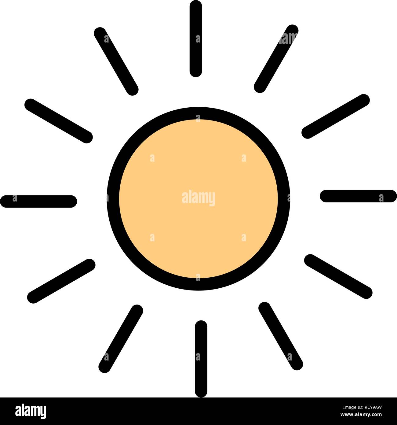 Sun Vector Icon For Personal And Commercial Use............... Stock Vector