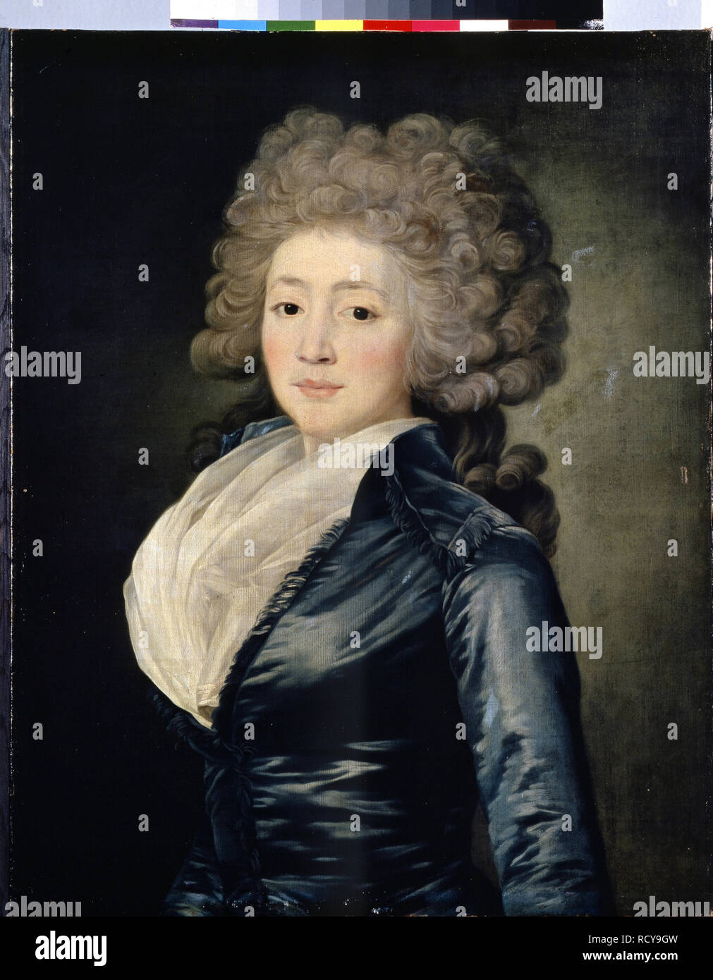 Portrait of Olga Zherebtsova. Museum: State Hermitage, St. Petersburg. Author: Voille, Jean Louis. Stock Photo