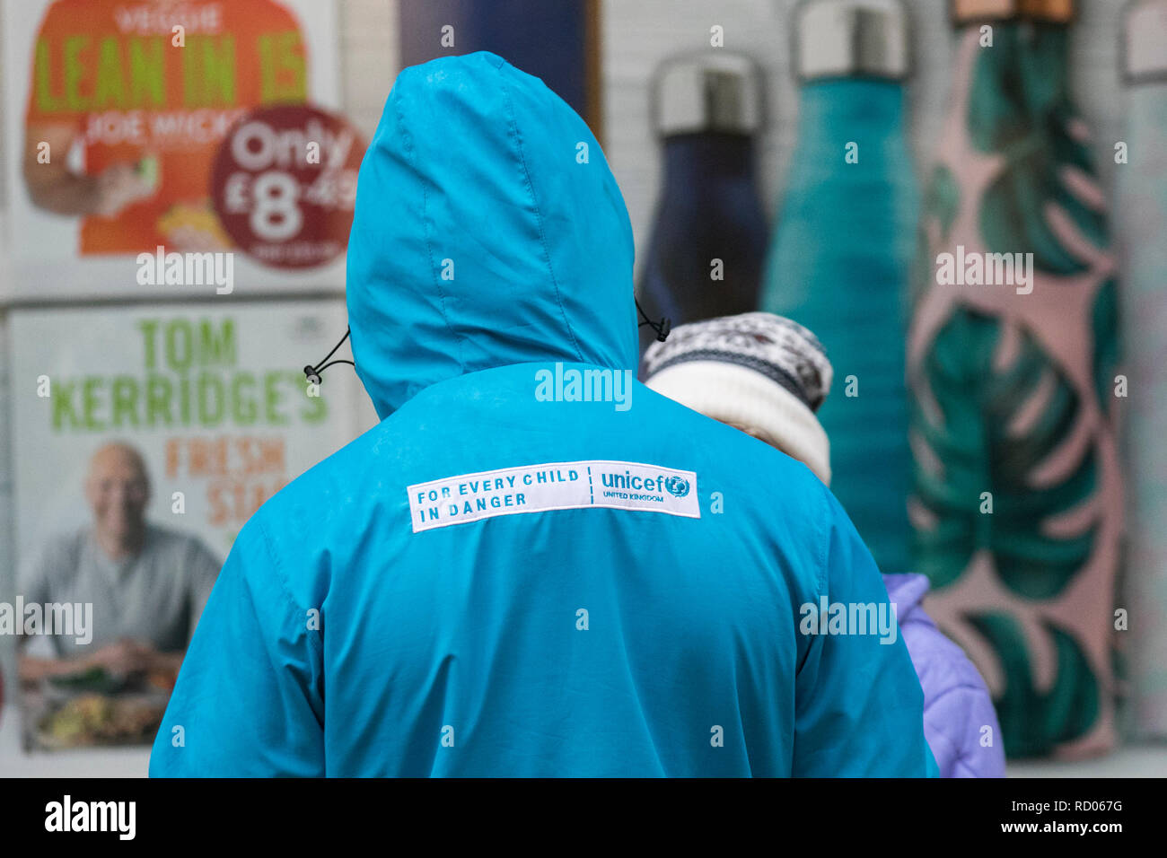 Unicef Charity Fundraisers Accosting Charity Persuading Shoppers