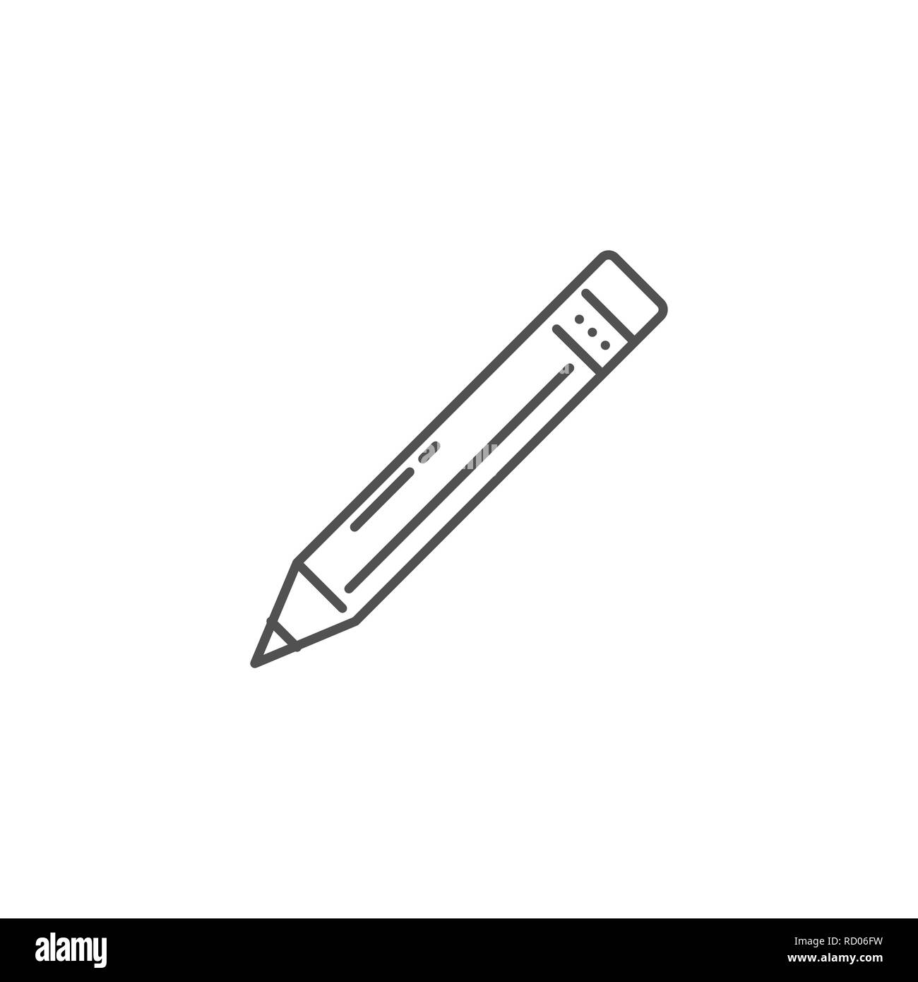 Pencil drawing vector Black and White Stock Photos & Images - Alamy