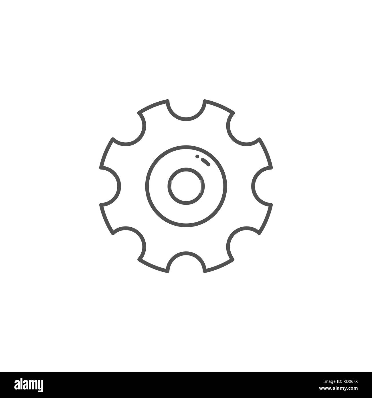 Gear Related Vector Line Icon Stock Vector Image & Art - Alamy