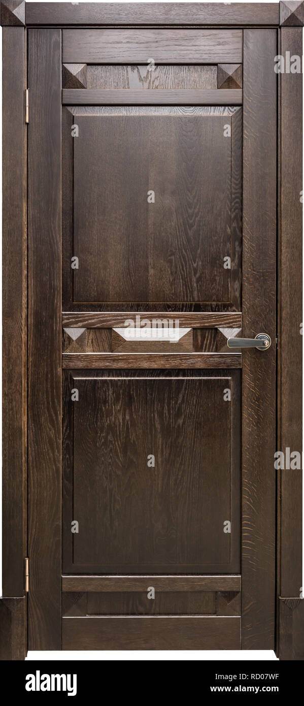 Wooden Doors In Dark Style Color For Modern Loft Interior