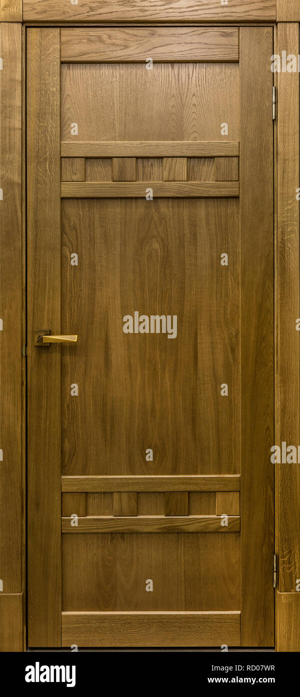 Wooden Doors In Dark Style Color For Modern Loft Interior