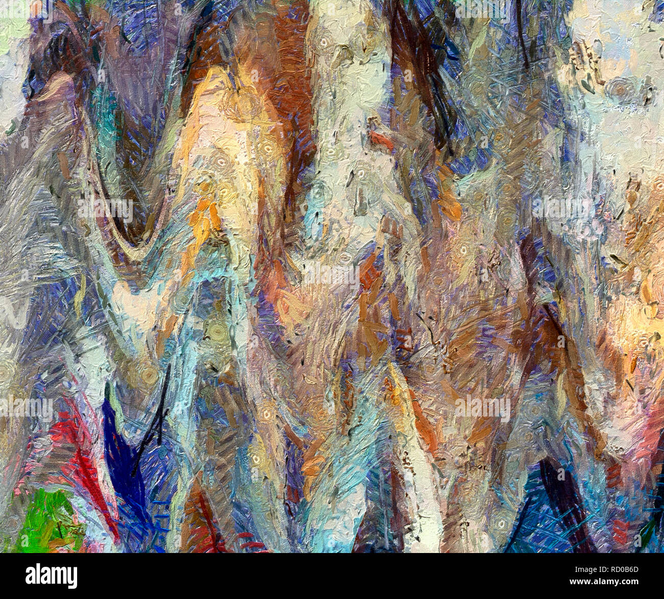 Oil painting abstract background in fashion impressionism style. Hand ...