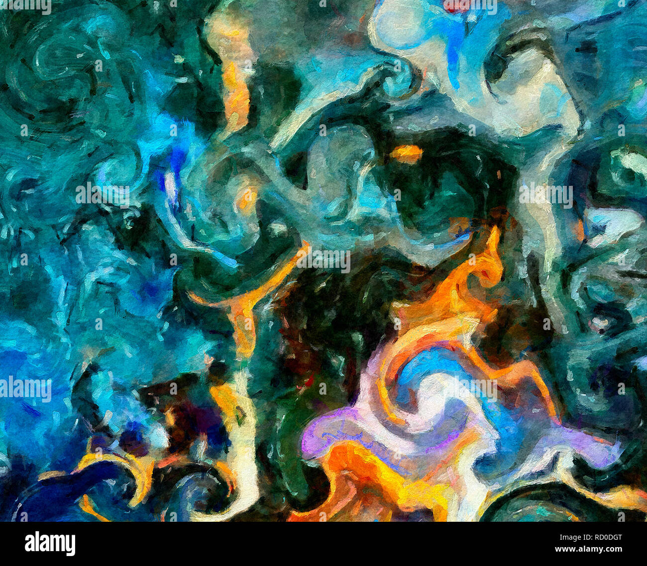 Oil painting abstract background in fashion impressionism style. Hand ...