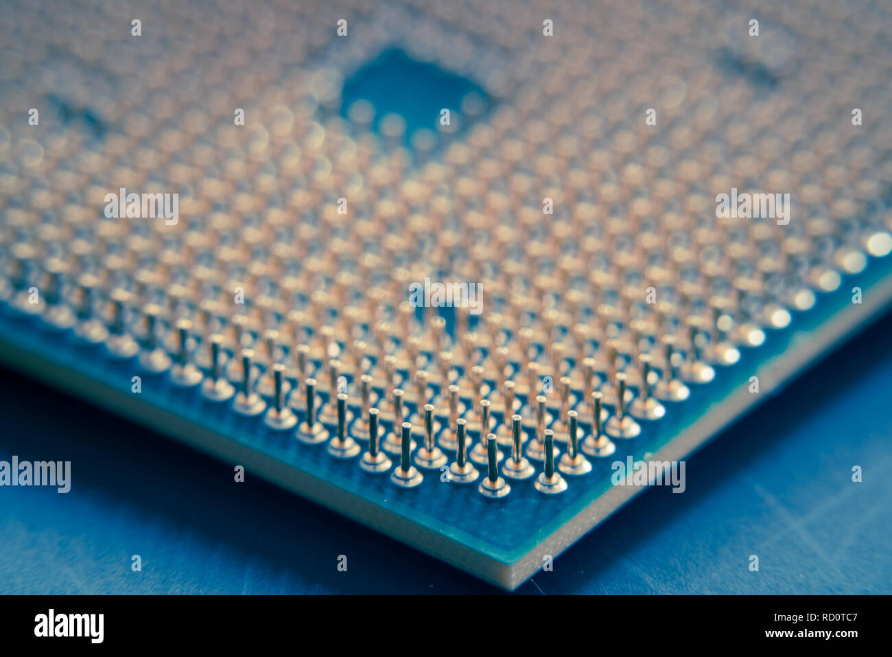 Silicon crystal digital processor Stock Photo - Alamy