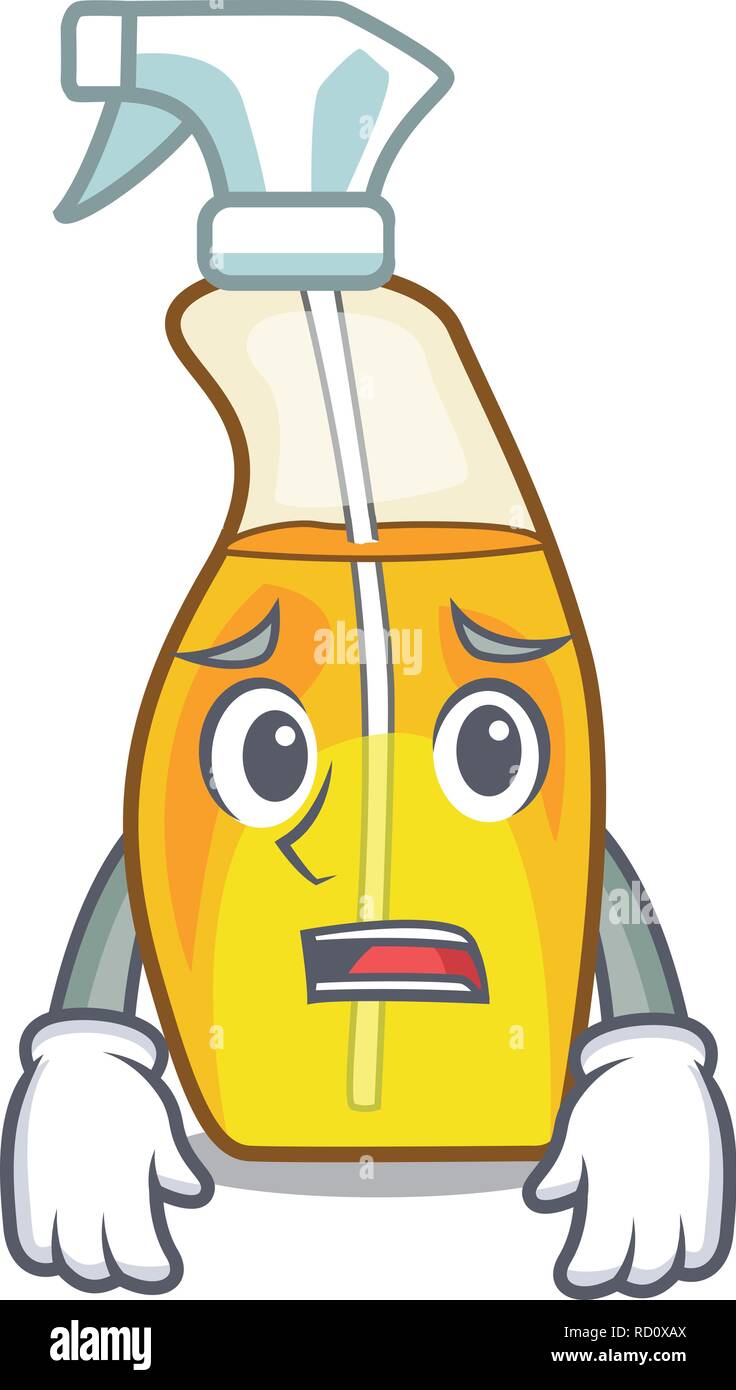 Afraid spray bottle on the mascot table Stock Vector Image &amp; Art - Alamy