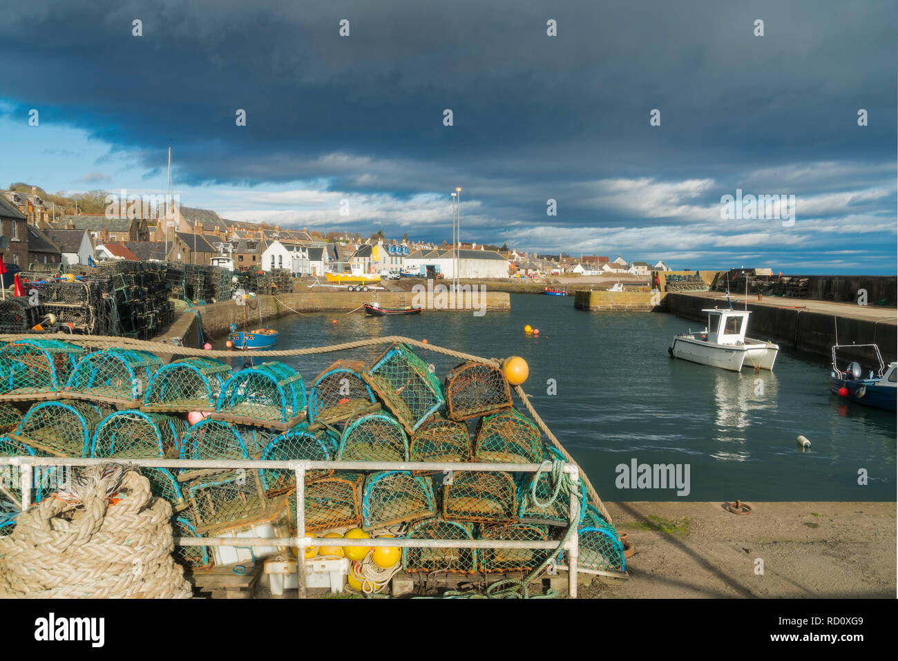 Johnshaven Harbour, near Montrose, Aberdeenshire, Highland Region