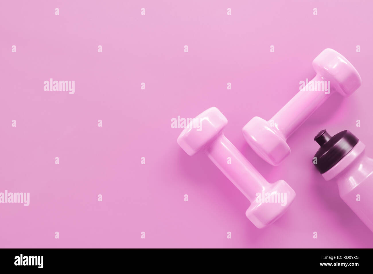Pink Dumbbells for Fitness Workouts