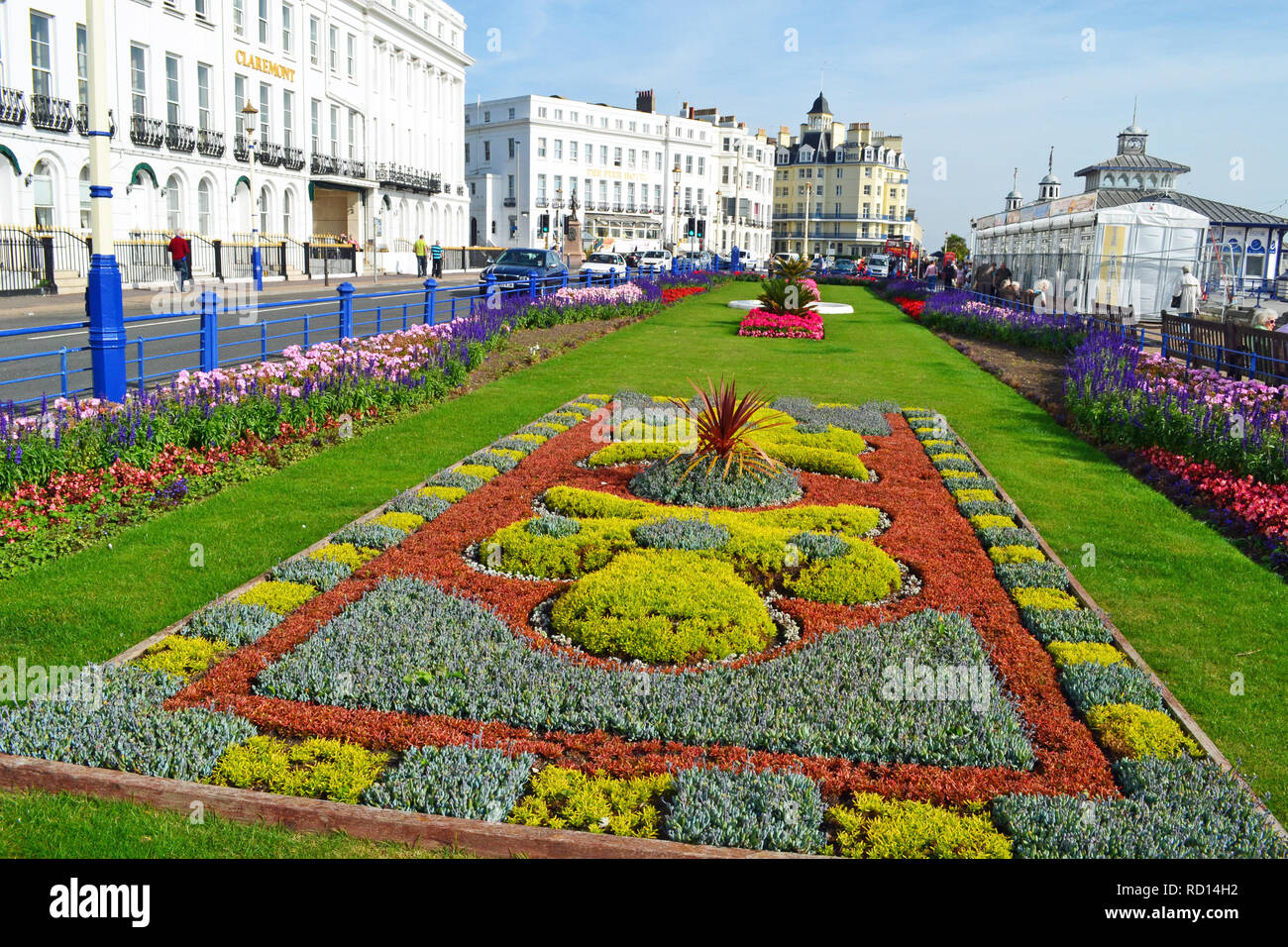 Carpet gardens on Eastbourne seafront, East Sussex, UK Stock Photo - Alamy