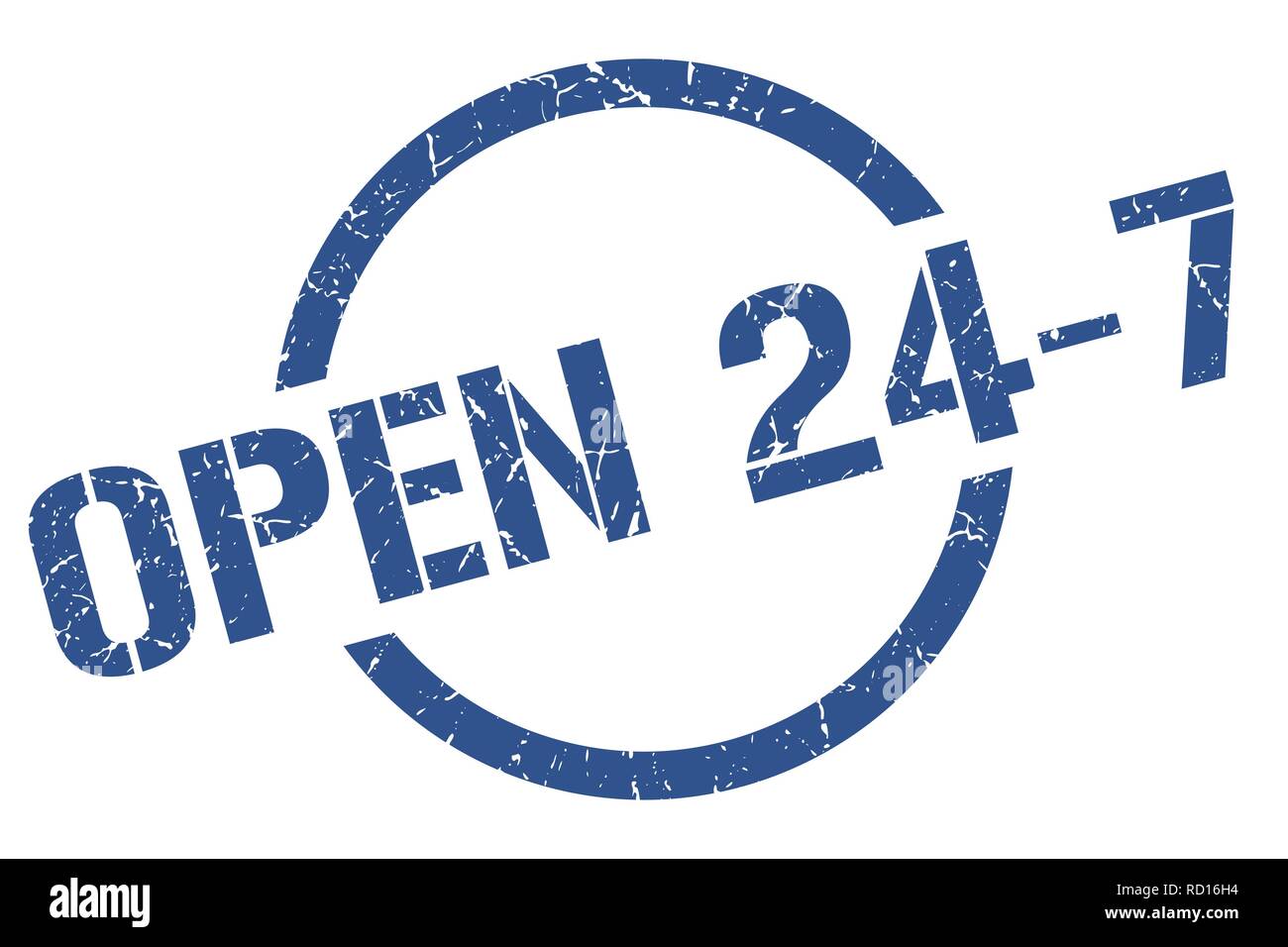Open 24 7 Blue Round Stamp Stock Vector Image Art Alamy 2-days-of-walmart-hobbyist-forums