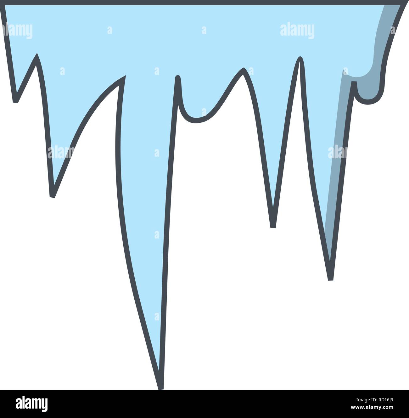 Icicle Vector Icon For Personal And Commercial Use............. Stock Vector