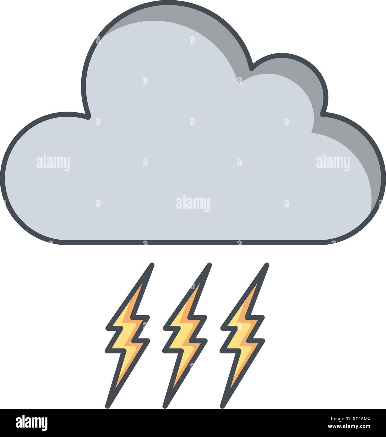 Storm Vector Icon For Personal And Commercial Use............. Stock Vector