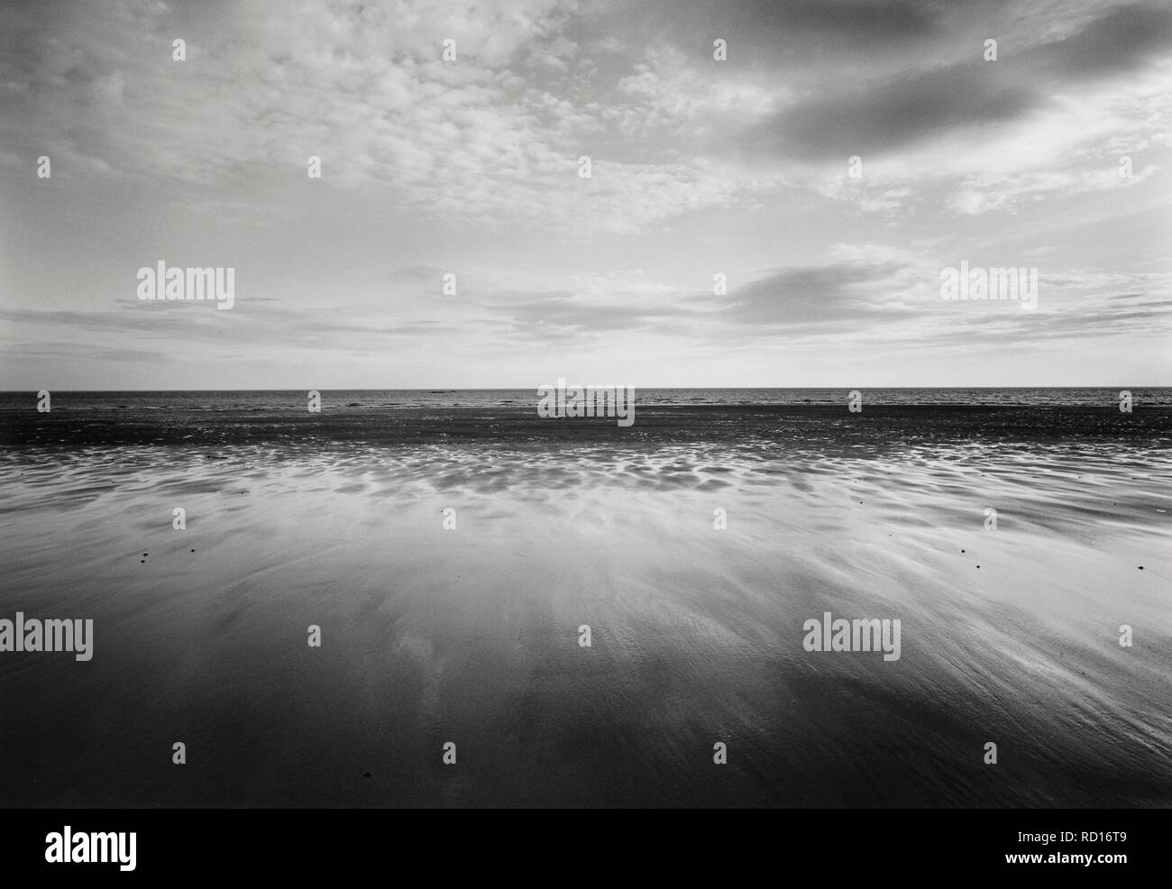 Beadnell Bay; Northumberland 1991. Monochrome. Source FG7363313