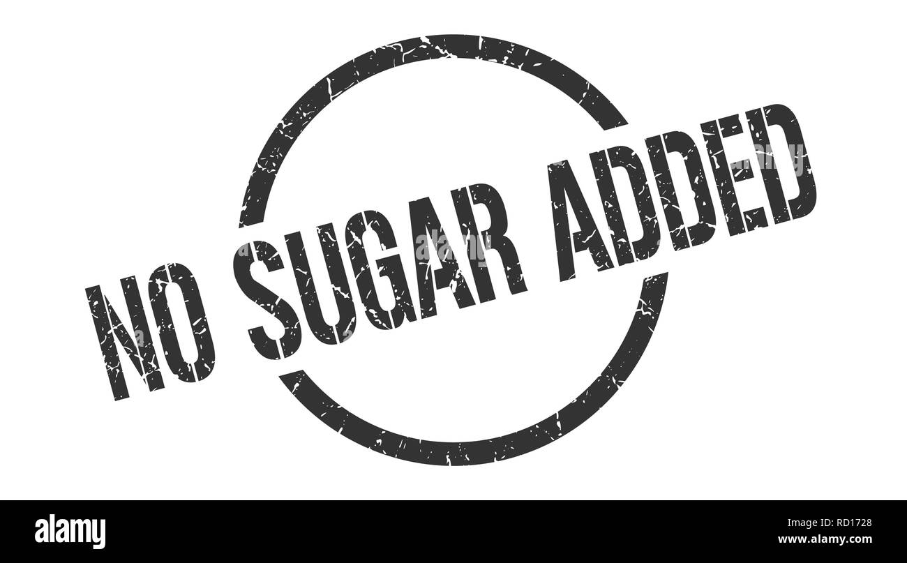 no sugar added black round stamp Stock Vector Image & Art Alamy