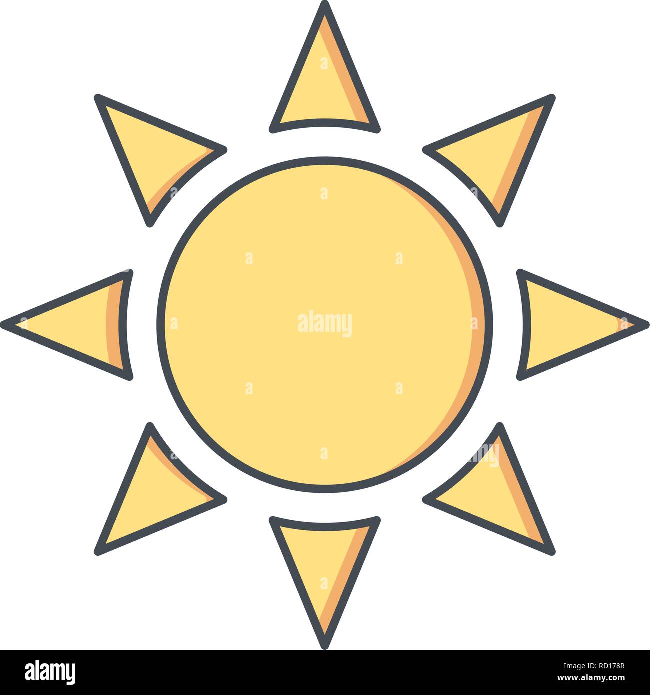 Brightness Vector Icon For Personal And Commercial Use............. Stock Vector