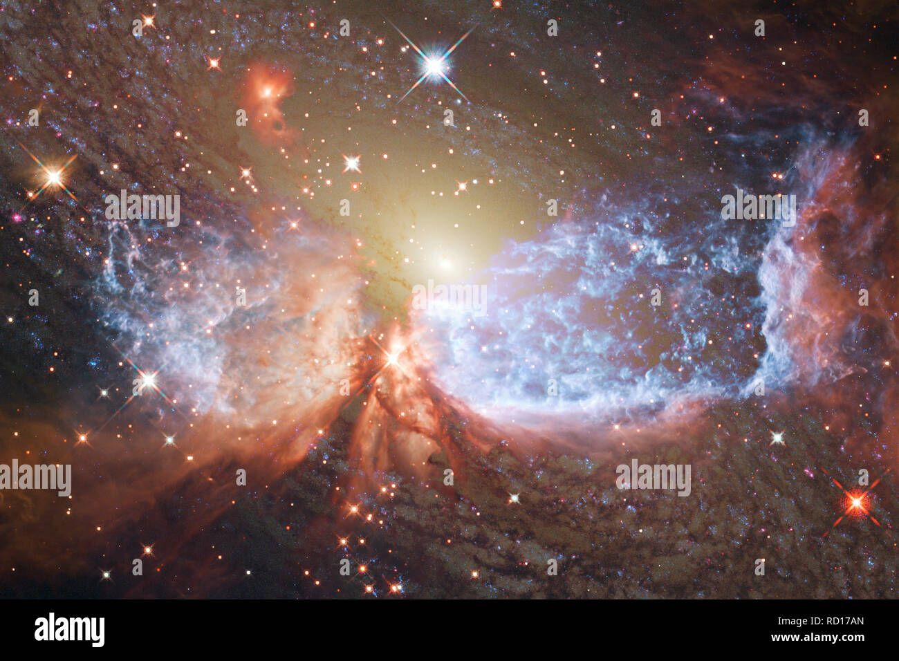 Nebulae an interstellar cloud of star dust. Elements of this image