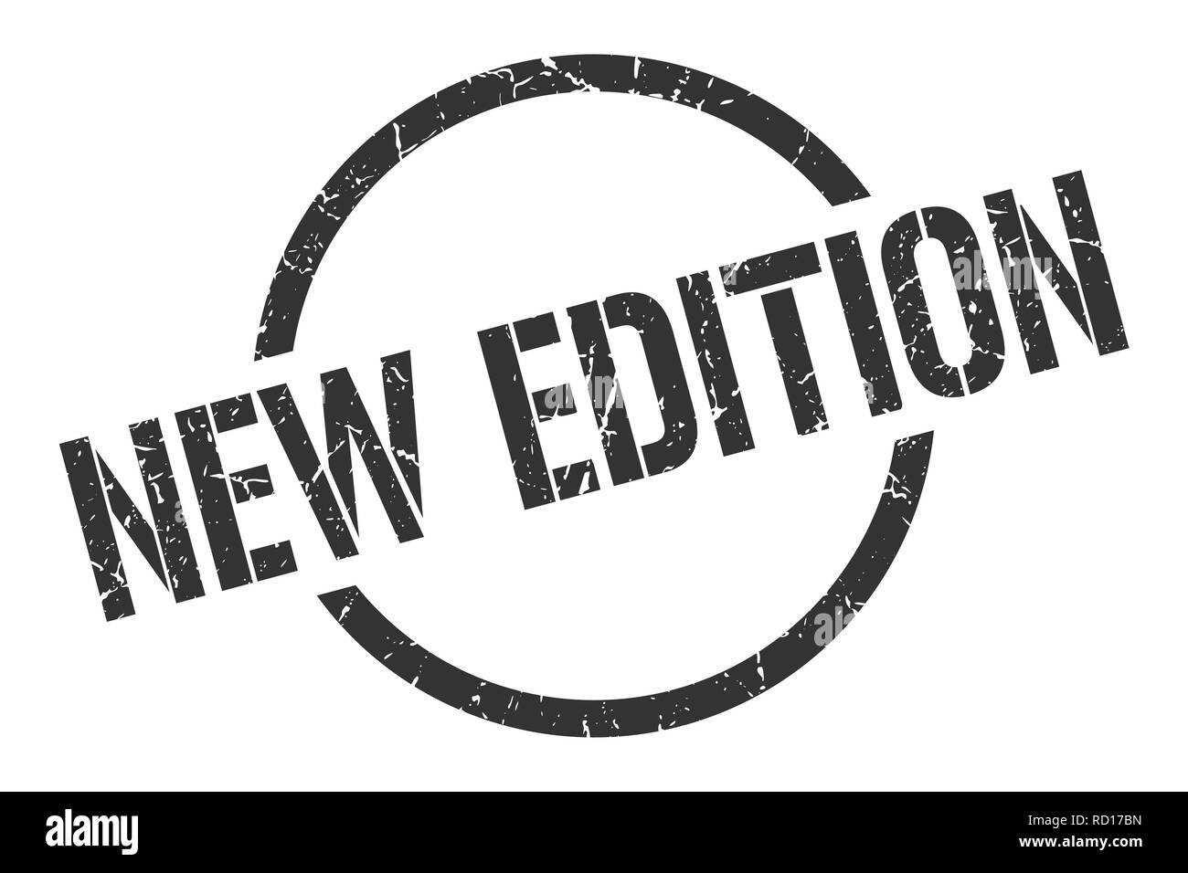 new edition black round stamp Stock Vector Image & Art - Alamy