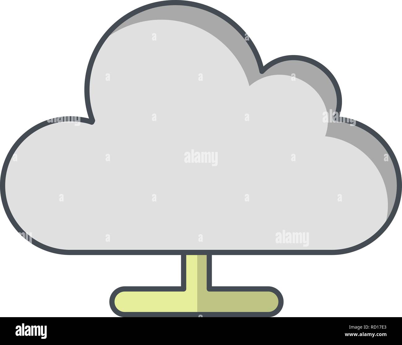 Cloud Computing Vector Icon For Personal And Commercial Use............. Stock Vector