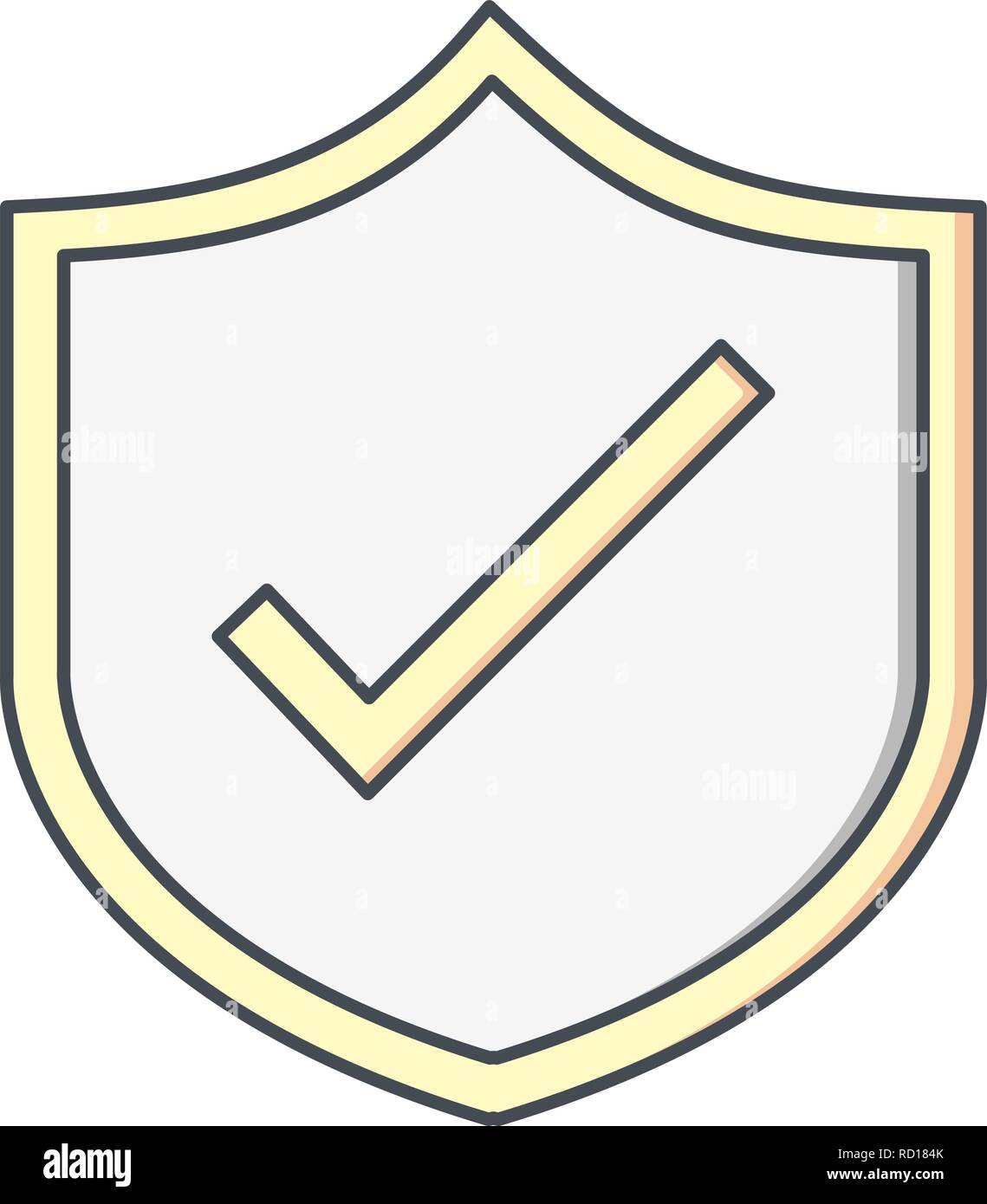 Shield Vector Icon For Personal And Commercial Use............. Stock Vector