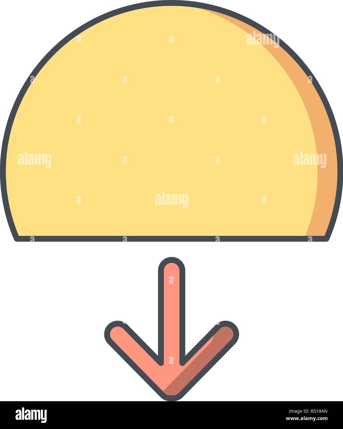 Sundown Vector Icon For Personal And Commercial Use............. Stock Vector