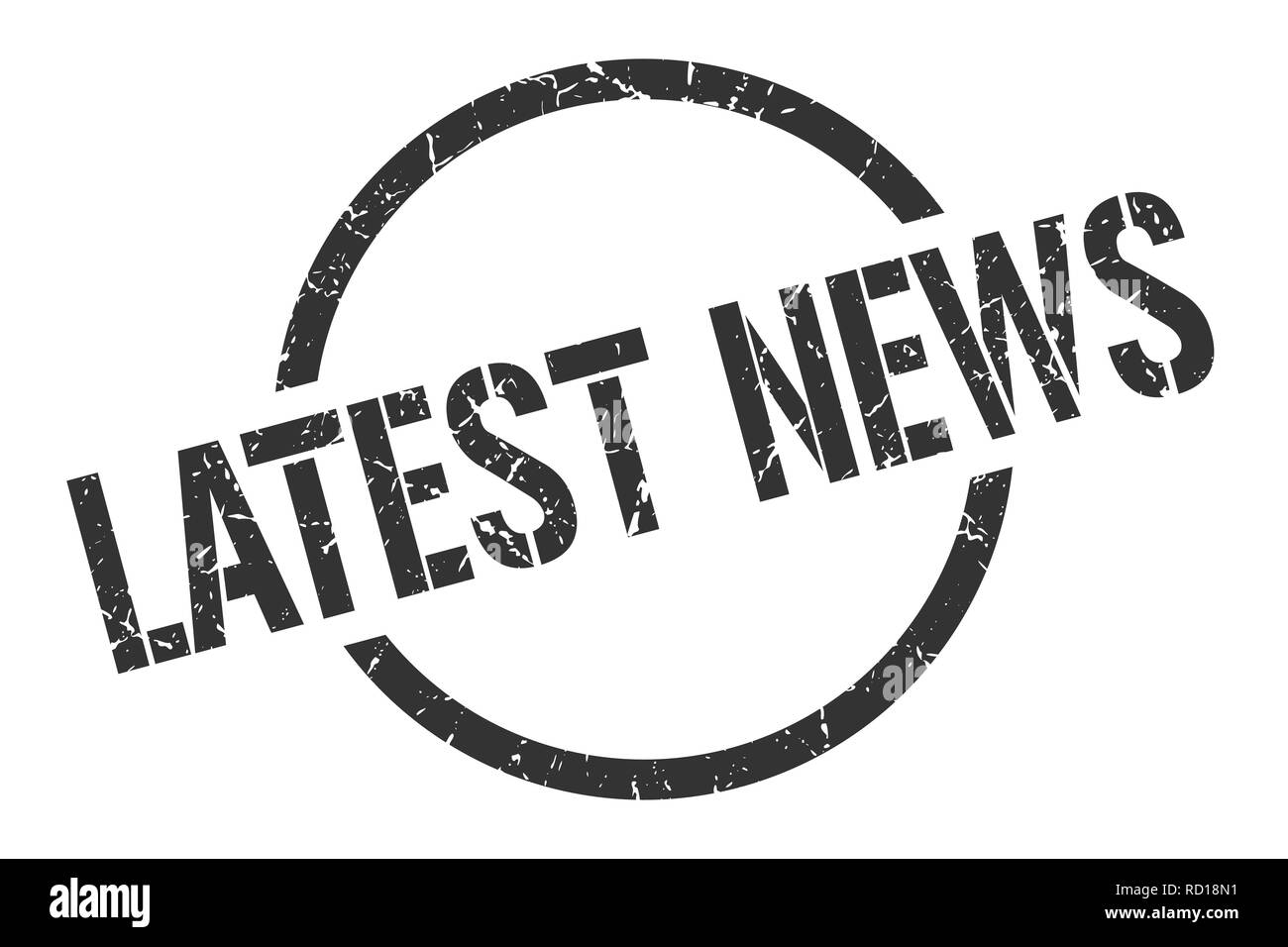 latest news black round stamp Stock Vector Image & Art - Alamy