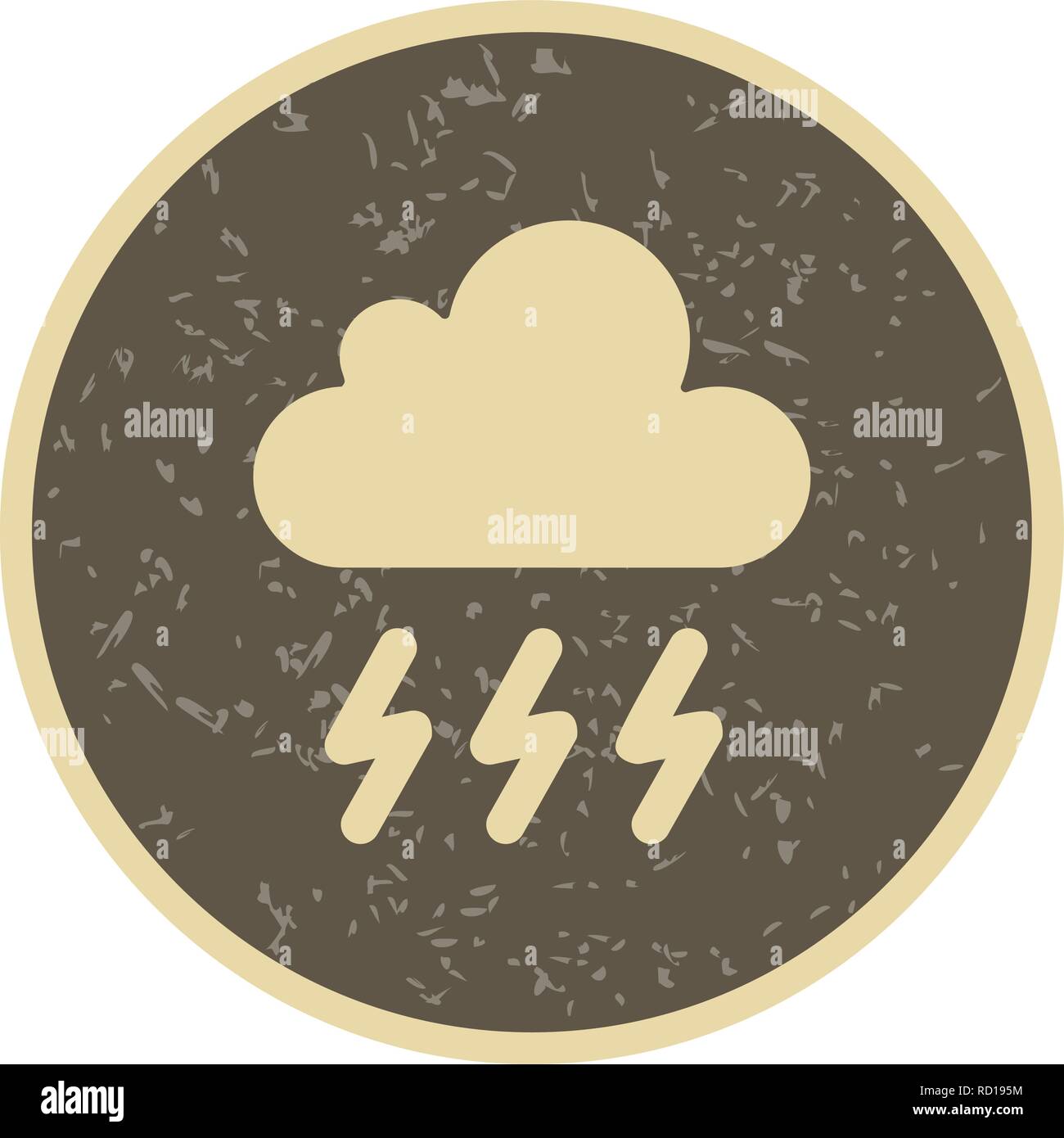 Storm Vector Icon For Personal And Commercial Use............. Stock Vector