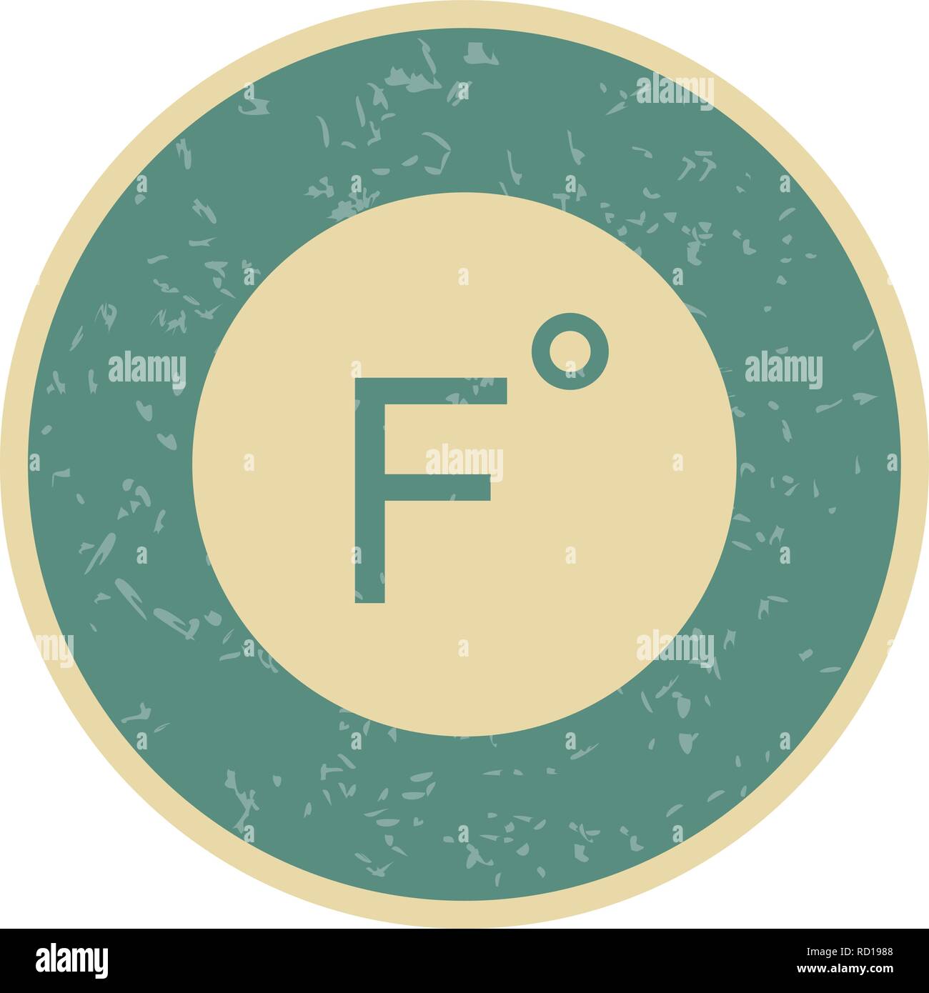Fahrenheit Vector Icon For Personal And Commercial Use............. Stock Vector