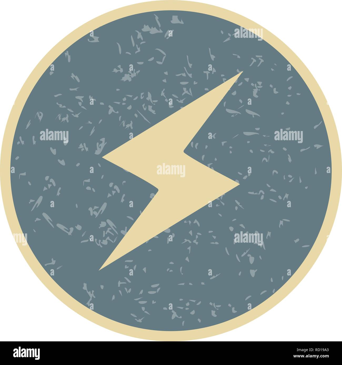 Lightning Button Vector Icon For Personal And Commercial Use Stock