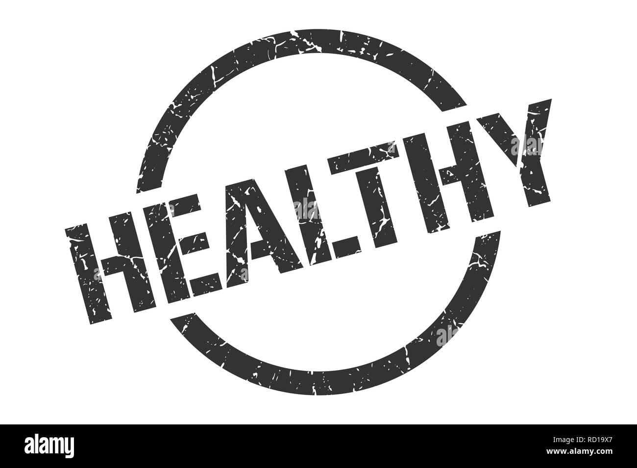 healthy black round stamp Stock Vector Image & Art - Alamy