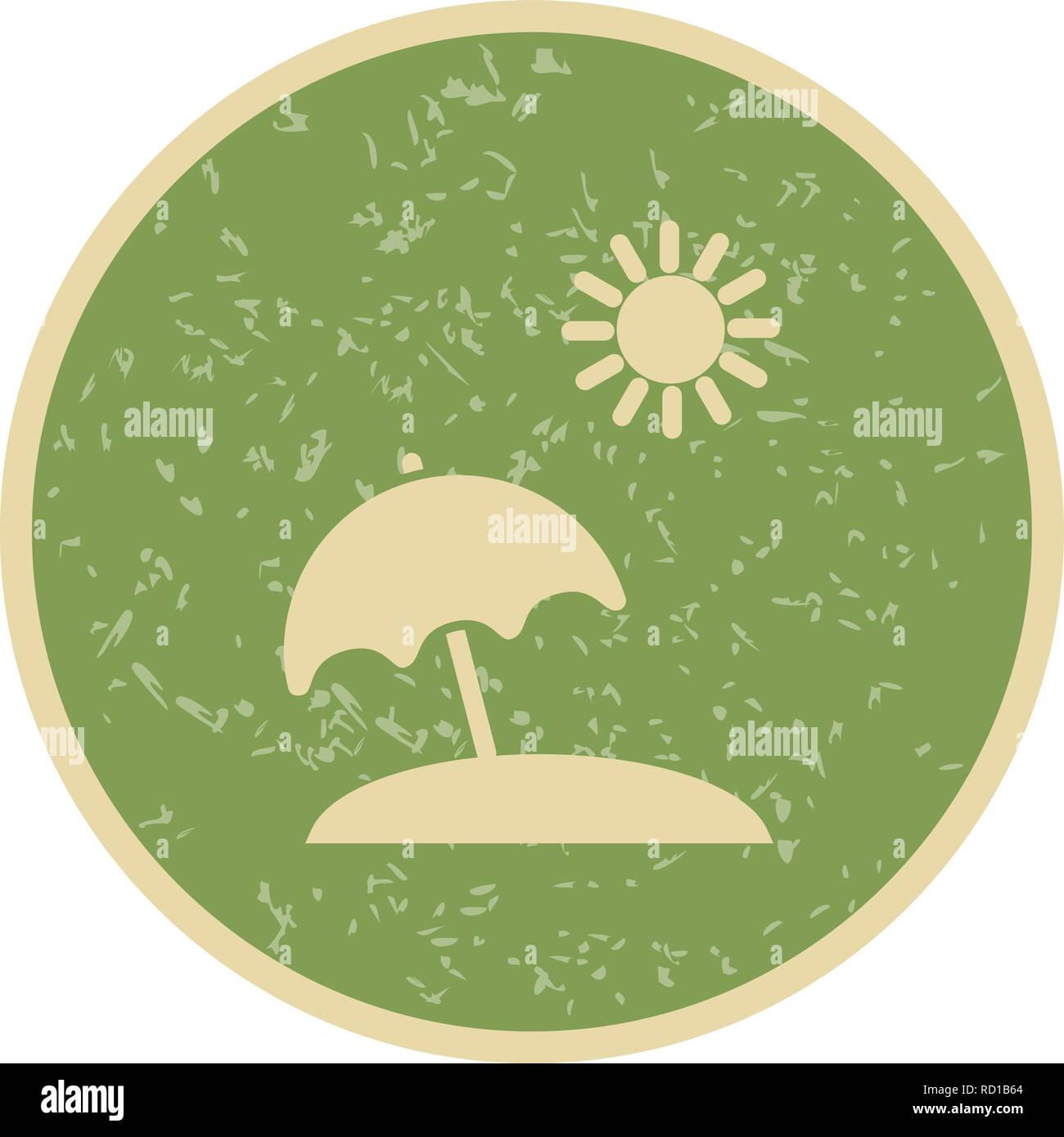 Beach Umbrella Vector Icon For Personal And Commercial Use Stock Vector ...