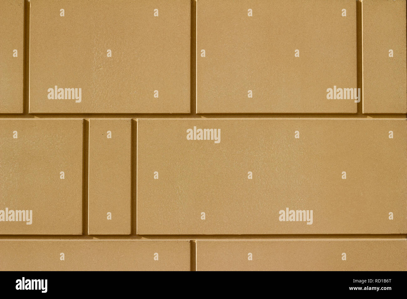 Light brown color smooth textured modern stone tile wall background Stock Photo