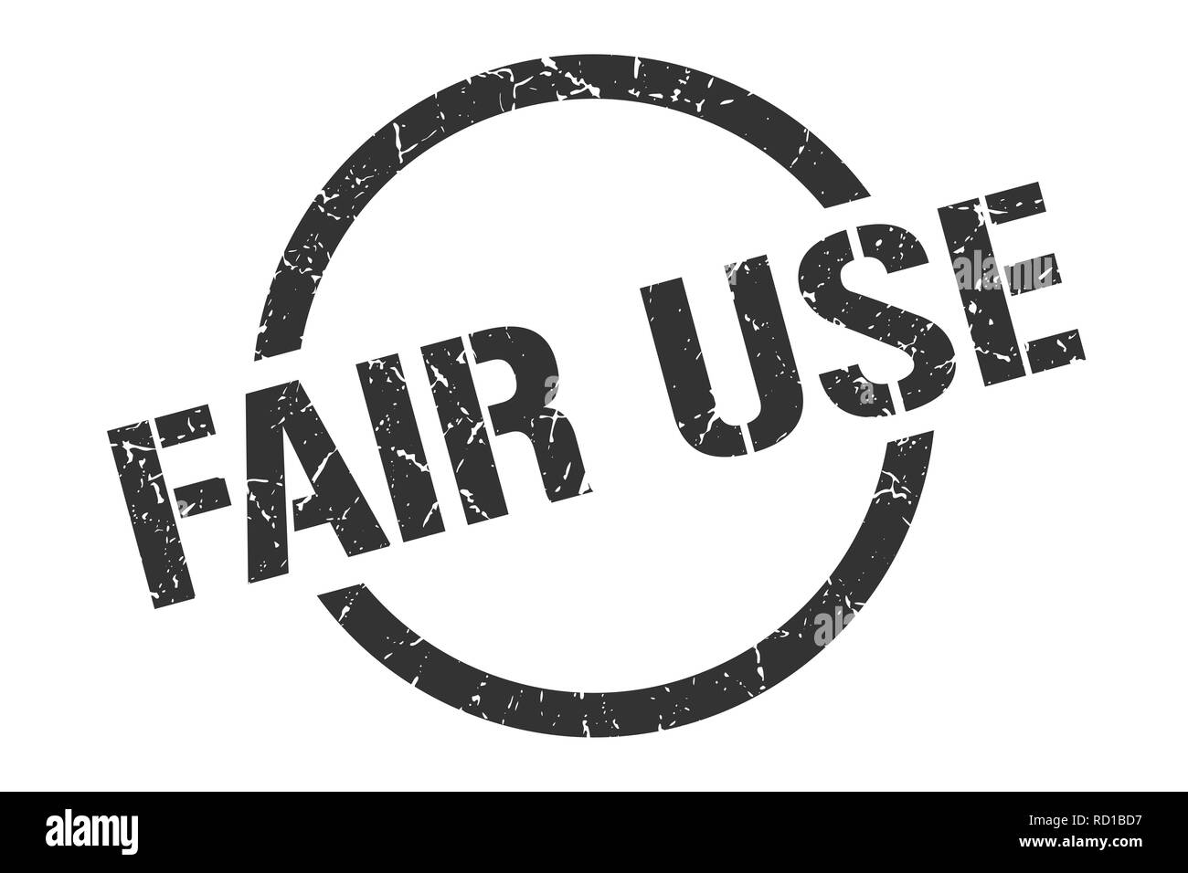 fair use black round stamp Stock Vector Image & Art - Alamy
