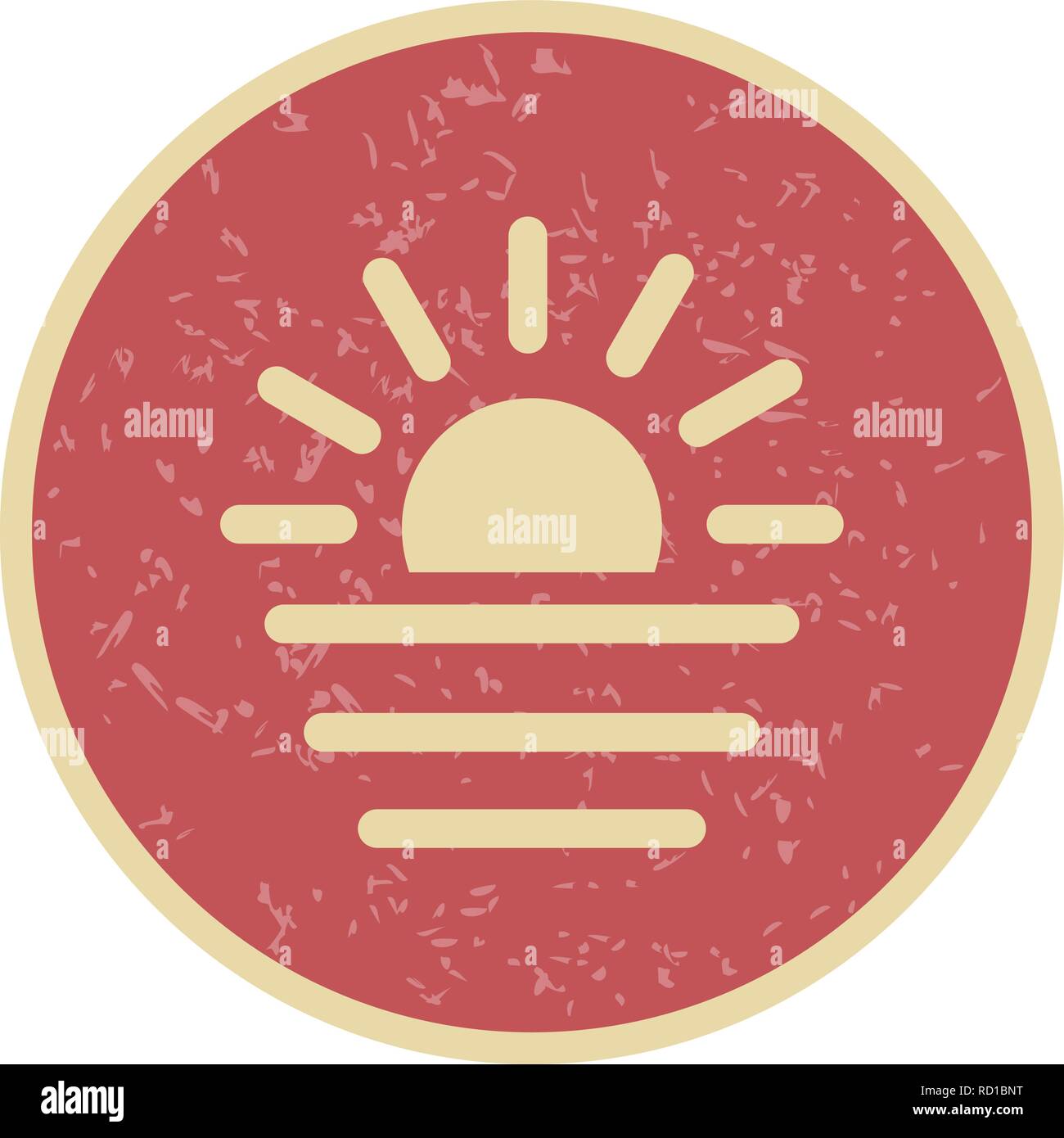 Sunset Vector Icon For Personal And Commercial Use............. Stock Vector