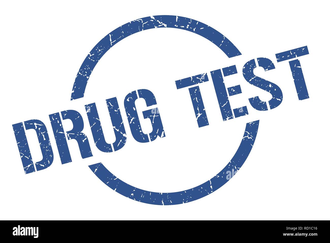 drug test blue round stamp Stock Vector Image & Art Alamy